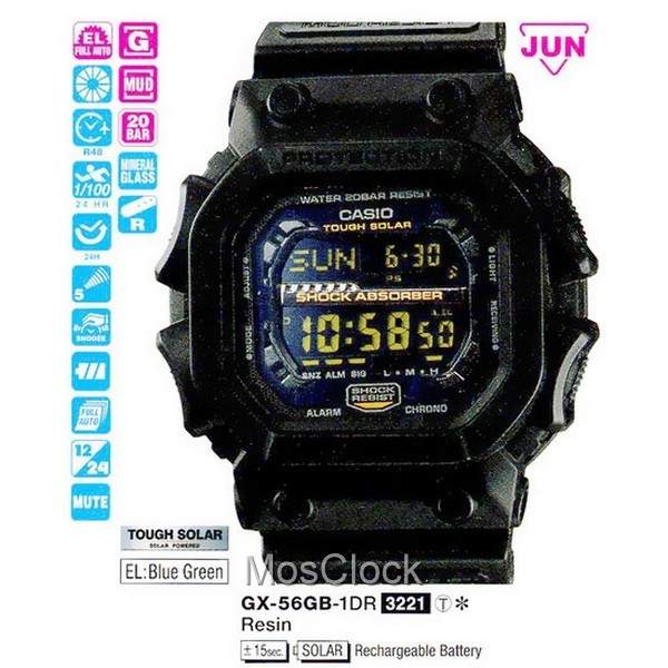 GX 56GB 1E CASIO G SHOCK MosClock