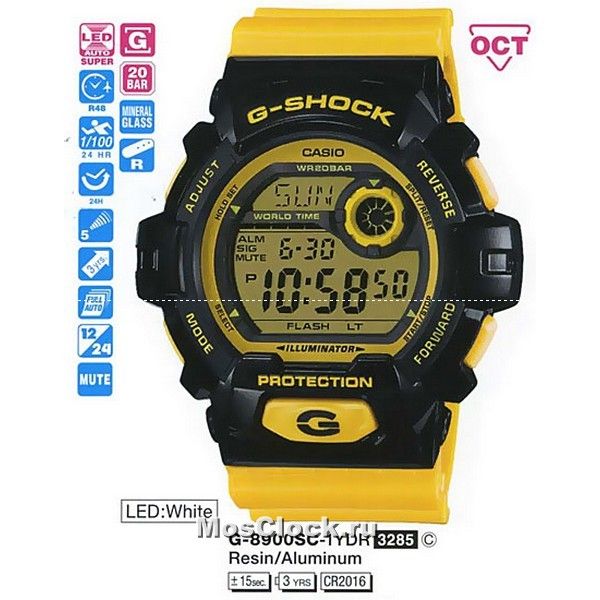 Casio G-Shock G-8900SC-1Y Casio G-Shock G-8900SC-1Y
