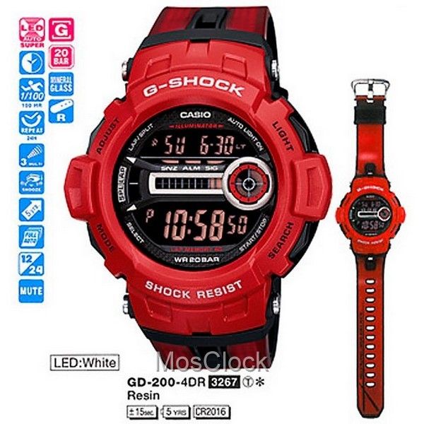 Casio G-Shock GD-200-4E Casio G-Shock GD-200-4E