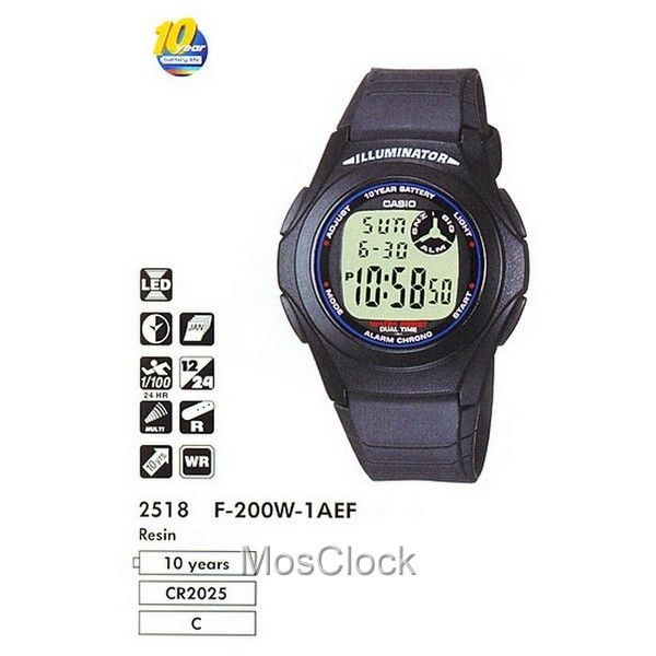 Casio F-200W-1A Casio F-200W-1A