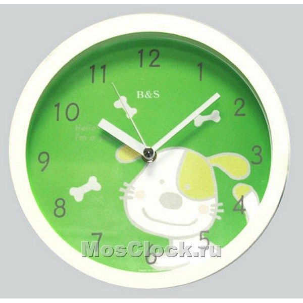 Настенные часы B & S SHC-201 AB (GD) собачка Настенные часы B & S SHC-201 AB (GD) собачка